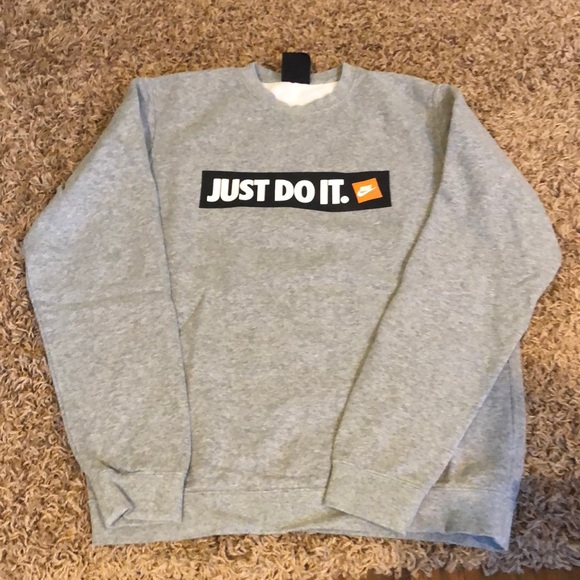 just do it logo sweatshirt